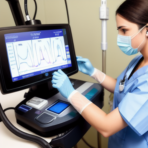 Biomedical equipment technician servicing medical equipment